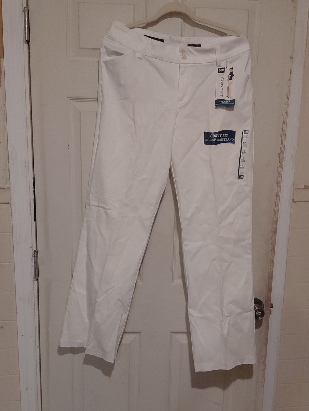 Lee White Curvy Fit Women’s Trousers